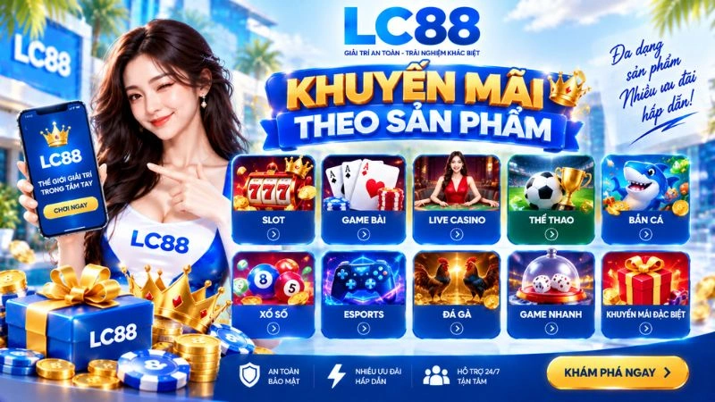 Các chương trình khuyến mãi theo sản phẩm LC88