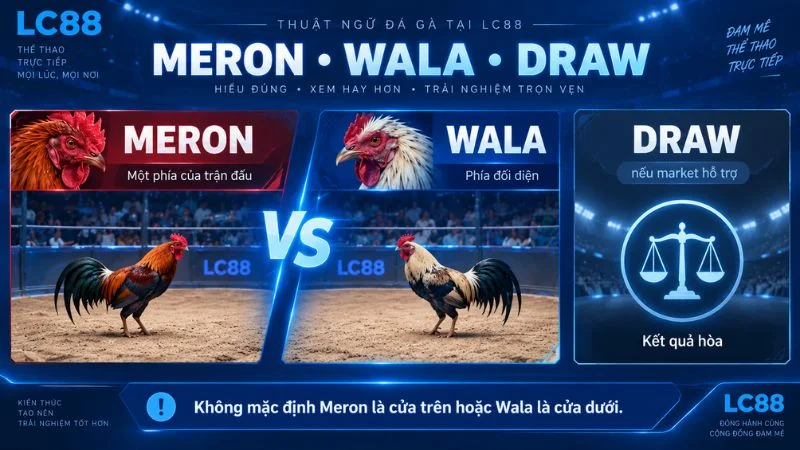 Meron Wala và Draw trong Đá Gà LC88