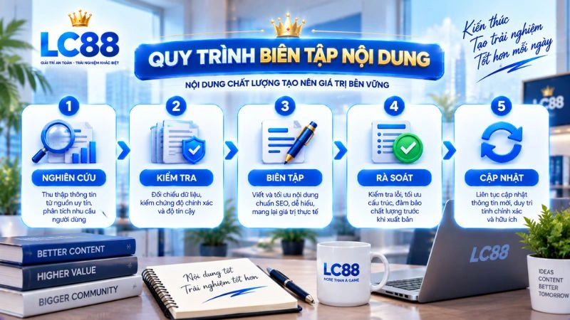 Quy trình biên tập nội dung LC88